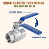 304 Stainless Steel Ball Valve Female Thread Stainless Steel Ball Valve  Water Gas Oil System