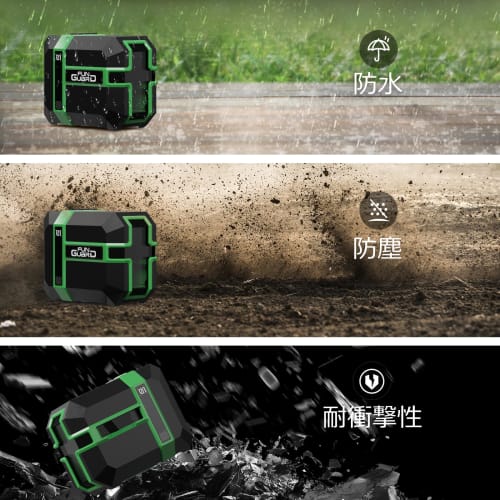 Funguard Laser Level, Laser Class II, 2 Line Laser Outputs, Line Switchable, Pulse Function, USB Type-C Cable Charging, IP54 Waterproof/Dustproof, 3 B