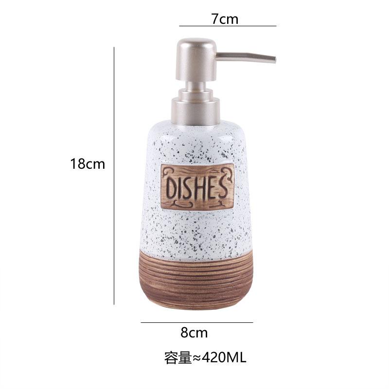 

Ceramic Soap Dispenser Pump Bottle for Shampoo Lotion Refillable Liquid Container