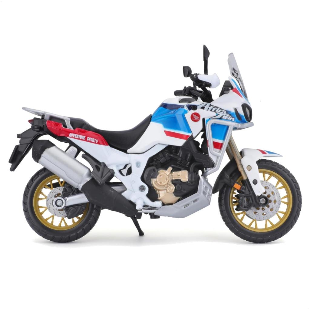 Bburago Honda Africa Twin Adventure Blu Modello di Motocicletta in Metallo pressofuso Prodotto Finito 1/18 / 18-51082