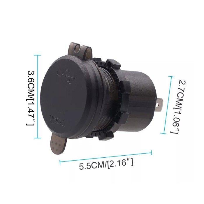 Prise USB Moto - Lumitecs US11 - 12V - Étanche - Compatible Yamaha R7/Ténéré 700