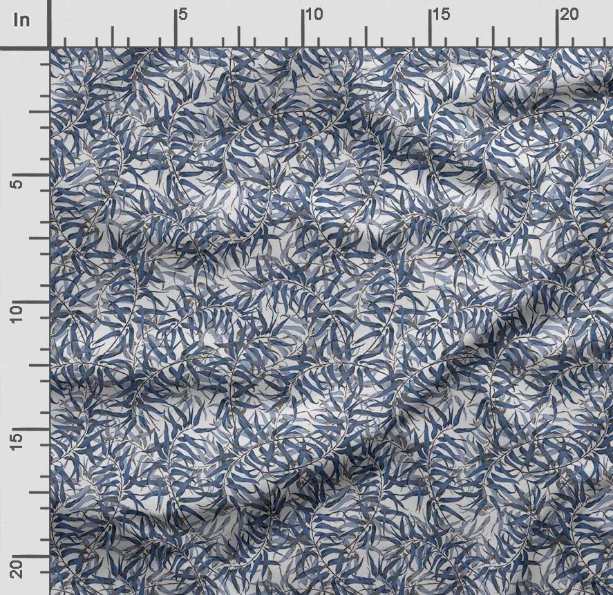 Soimoi Leaves Print,  Cotton Cambric, Quilting Fabric Sold by The Yard 42 Inch Wide, Medium Weight Cotton Fabric,
