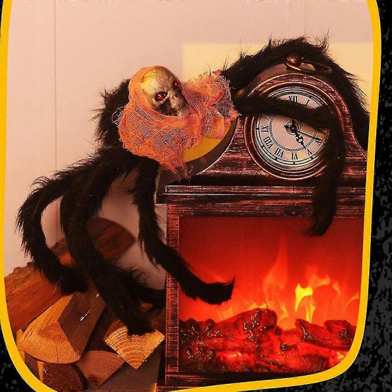 Halloween Giant Spider Decorations Scary Fake Spider Props For Halloween Haunted House Decor