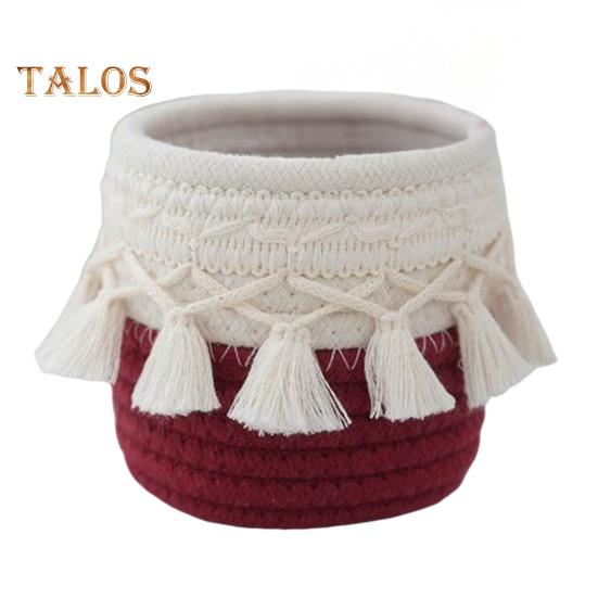 

Корзина для хранения, органайзер для кистей для макияжа с кисточками, многоцелевая плетеная корзина для хранения большой емкости красный