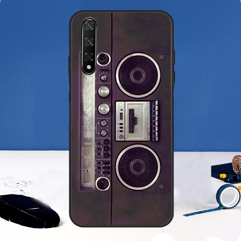 Old Cassette Tape Case For Huawei P30 Pro P20 P40 Lite Nova 9 10 SE 11 3i 7i 8i 11i Y91 Y60 Y70 Y61 Y90 Cover