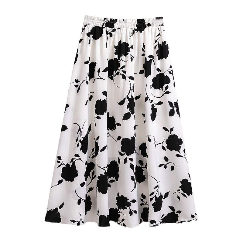 Damen A-Linien-Schlankheitsrock Sommer 2024 für Übergrößen