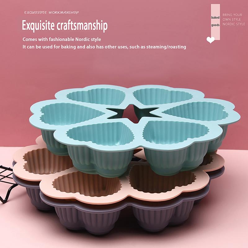 

Силиконовая форма для торта с 6 сетками в виде сердца, форма для выпечки тортов, кухонные аксессуары «сделай сам»