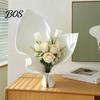 3D Printed Flower Holder Vase for Fresh Flowers, Modern Minimalist Arrangement Home Decoration with Built-in Tube Living Room Desktop Art Ornament