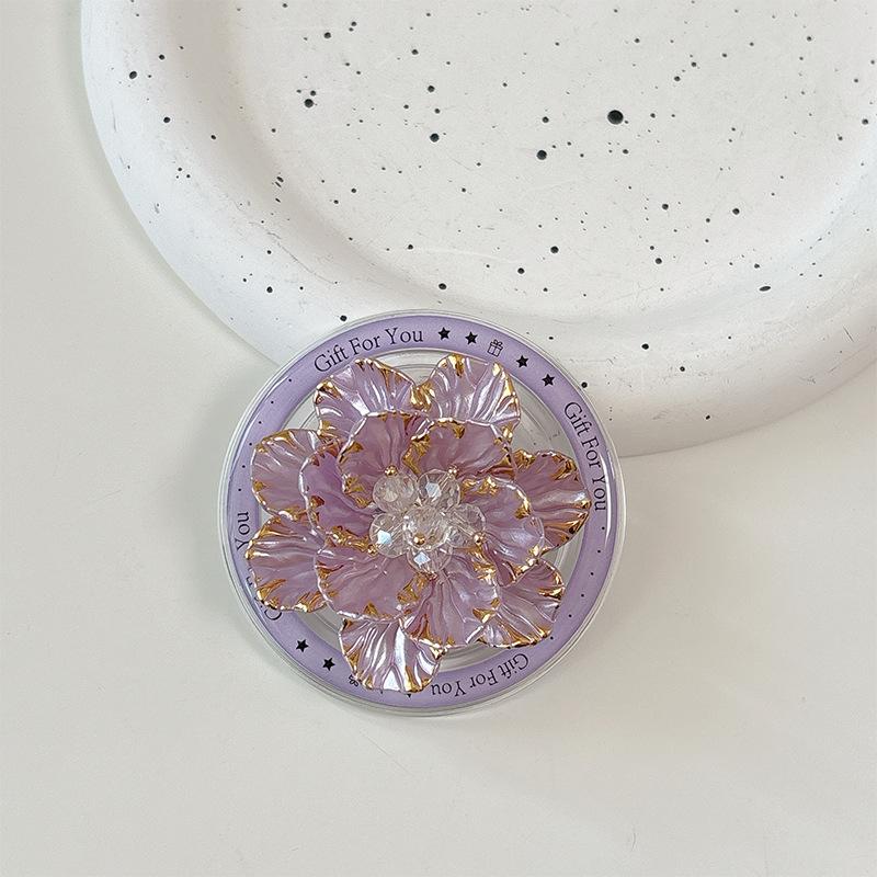Small Fresh Mobile Phone Airbag Bracket Pasted Magnetic Suction Retractable Lazy Women'S Drama Chasing Desktop Support