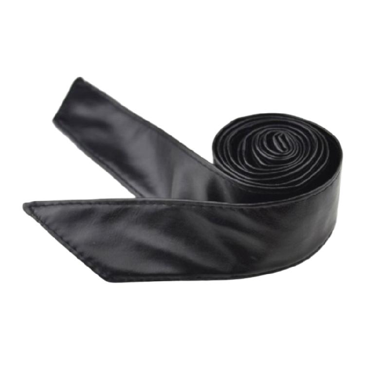 

Classical Black Waist Cincher Adjustable Waist Belt Selftied PU Leather Corset Band For Various Outfit Outwear Enhancer 1 чёрный