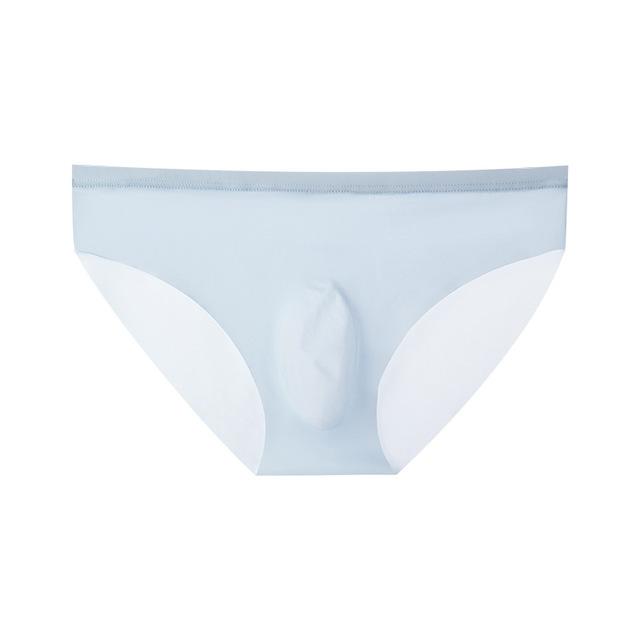 1Pc Ice Silk Sexy Men's Briefs Underpants Breathable Man Underwear Briefs Transparent Sexy Men Underwear Summer Mens Panties