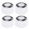 4Pcs/Set High Elasticity PU Fish Board PU Wheels Wheels Replacement Accessorieswhite with pattern