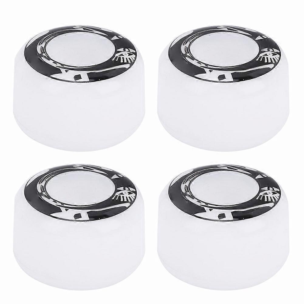 4Pcs/Set High Elasticity PU Fish Board PU Wheels Wheels Replacement Accessorieswhite with pattern