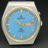 VINTAGE RICOH R31 AUTOMATIC JAPAN MENS SKY BLUE COLOR DIAL WATCH a707907-1