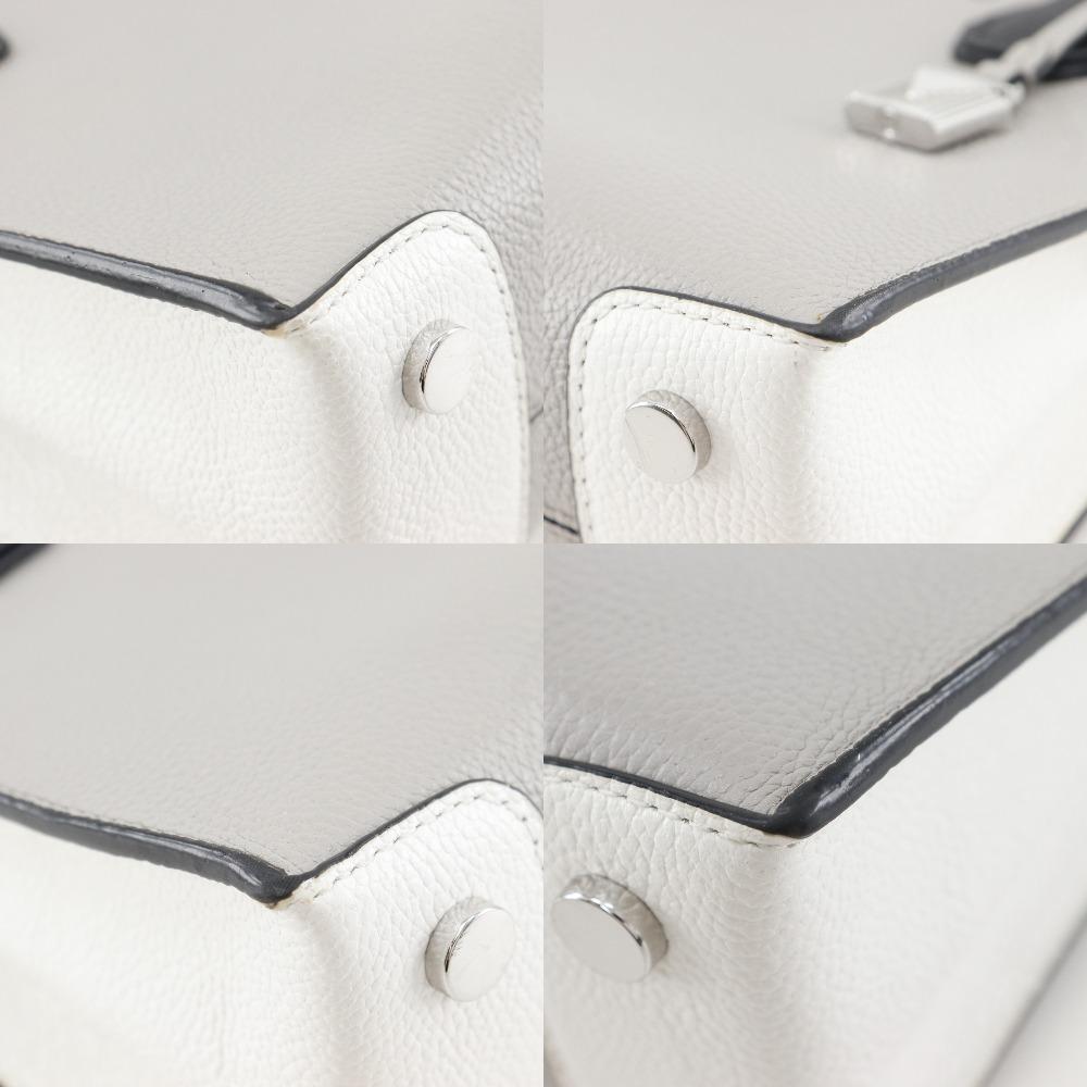 Michael Kors Mercer Handbag By Color 2WAYShoulder Gray / White Leather Women Used