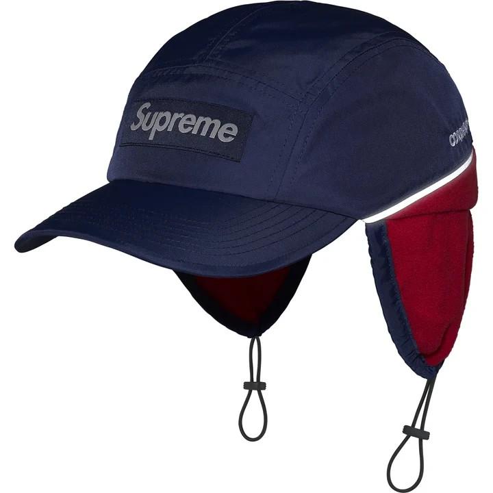 Supreme Polartec Lined Packable Earflap Camp Cap Navy