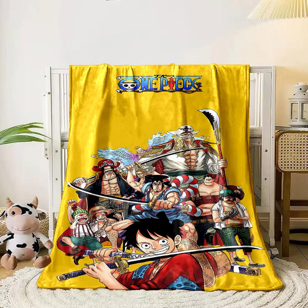 

Colorful pirate characters wielding weapons on a yellow background. for all seasons blanket lunch break throw gift 80cm x 120cm