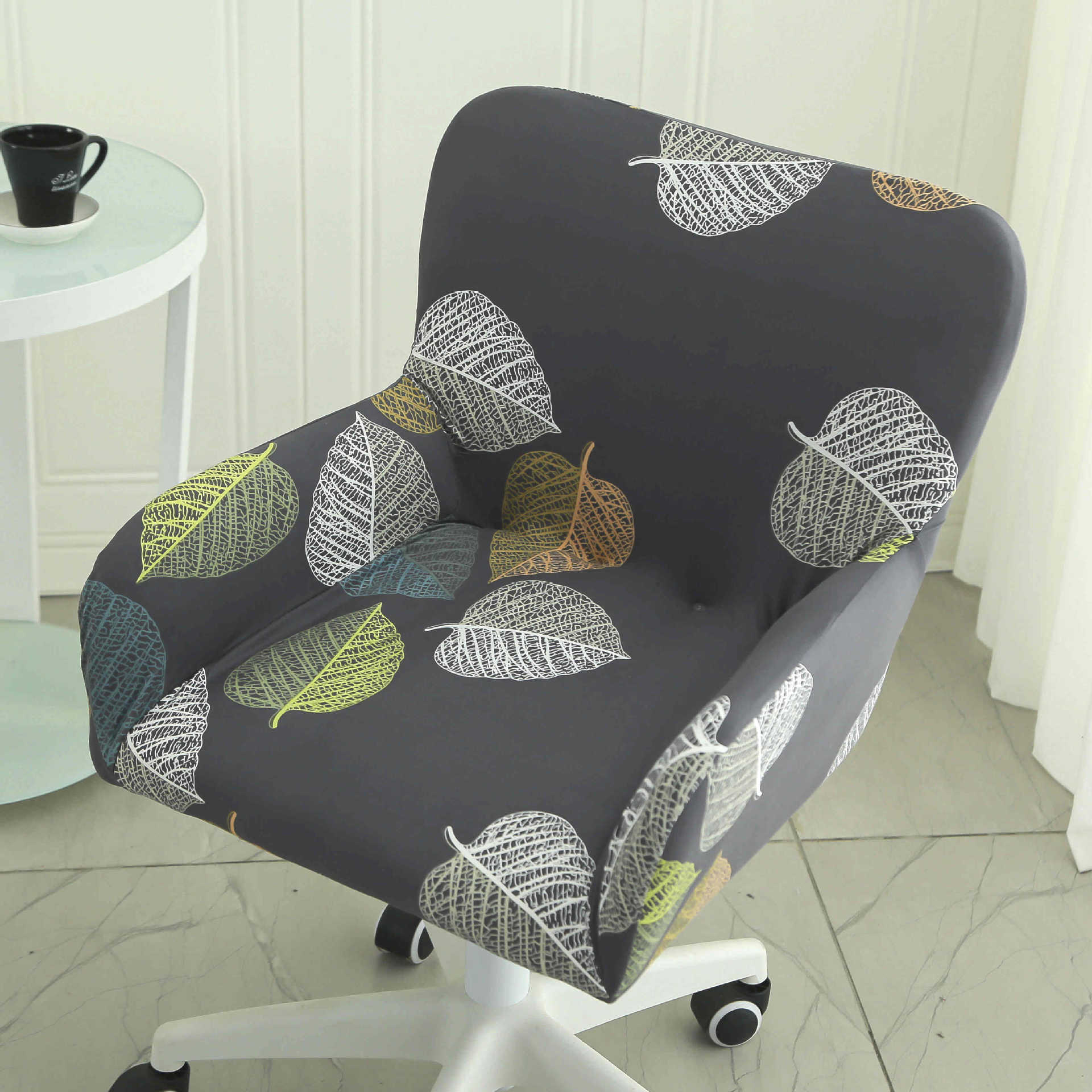 Эластичный чехол на офисное кресло Чехол на сиденье Компьютерное кресло Поворотное кресло Чехол на сиденье Чехол на кресло начальника Универсальный чехол на поворотное кресло Чехол 32*35*40cm
