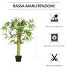 Artificial Bamboo In Pot, Fake Plant Decoration for Indoor and Outdoor, Height 120cm, Green