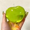 Green Fruit Apple Maltose Coconut Slow-Rebound Toy Transparent Coconut Stress Ball Toy Pink Blue Squeeze Toy Funny Anti-Stress