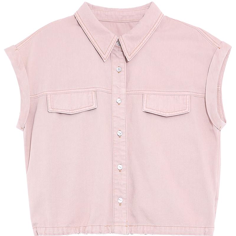 Betu Women s Lyocell Cotton Denim Short Sleeve Shirt 2603T46 S