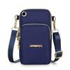 Mobile Phone Bag Women's Crossbody Mini Bags Fashion Solid Color Coin Bag Neck Hanging Shoulder Bag 3 Layer Wallet