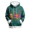 Women's Casual Fashion Print Long Sleeve Hooded Sweatshirt Top