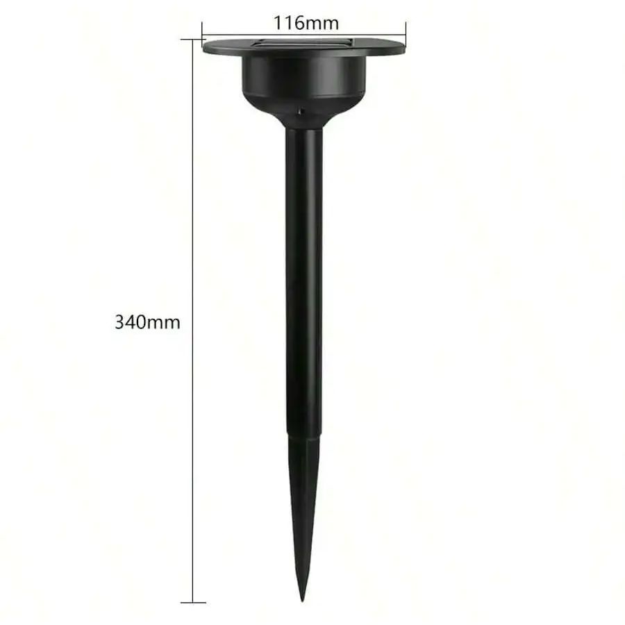 Acrylic Plug-in Solar Light - Auto Charge Simulated Exterior Light for Garden