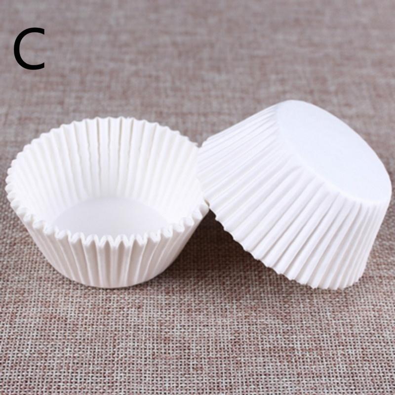 New 100Pc/Set Creative Paper Cake Cups Suitable Household Handmake Diy Cake Box Party Kitchen Baking Tray Cupcake Supplies