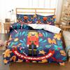 Nutcracker Cartoon Duvet Cover Merry Christmas Gift Boys Bedroom Decoration Women Men Cartoon Royal Guarder Queen King Size