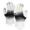 Autumn and Winter New Gloves Women's Knitted Wool Five-finger Warm Gloves Piled Thickened Touch Screen Gloves Men