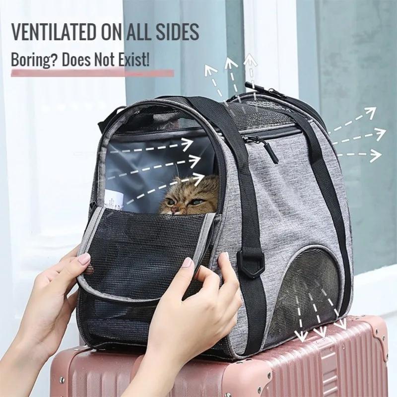 Soft-Sided Carriers Portable Pet Bag Soft Pink Dog Carrier Bags Blue Cat Carrier Outgoing Travel Breathable Pets Handbag