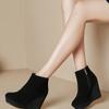 Fashion Temperament 2025 New Booties Spring and Autumn Winter Heightened Comfortable Platform Single Boots