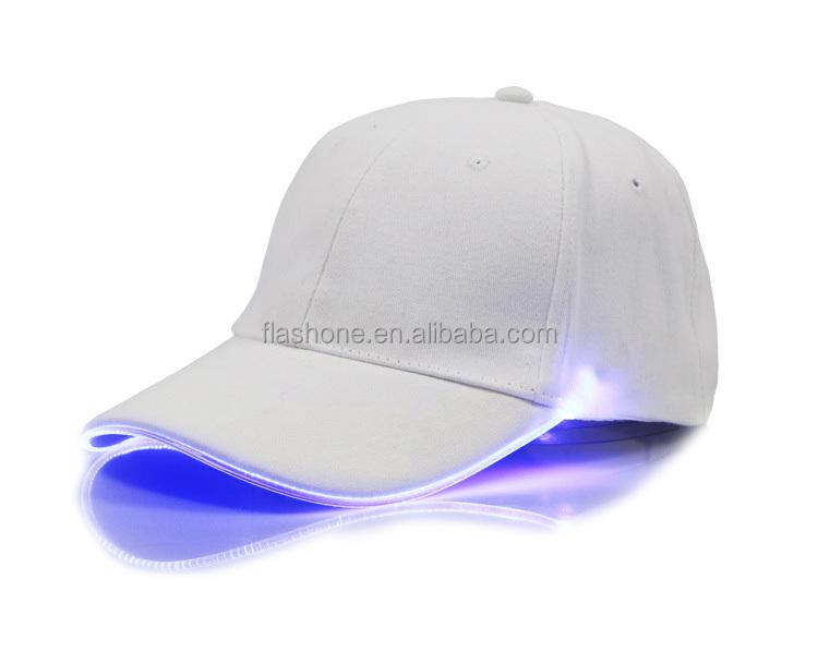 Custom Cotton Snapback Light Hat Truck Driver Rave LED Baseball Cap Luminous Glow Caps Glowing Flashing Lighted Cap In Stock
