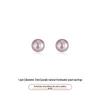 S999 Sterling Silver Freshwater Pearl Stud Earrings with Anti-Clogging Needle for Women.