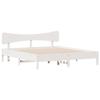 VidaXL Bed Frames Without Mattress White 180x200 Cm Solid Pine Wood, Bed, Bedroom Furniture, Wooden Bed, Bed 3328224