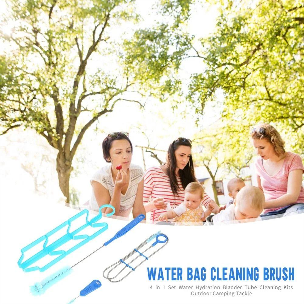 Drying Rack Water Bag Cleaner 4 in 1 Hydration Bladder Brushes  Camping Tools