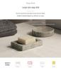 Set da Bagno Travertino Grigio Argento Wabi-Sabi: Vassoio e Decorazione per Lavabo.