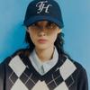 TRAFFIC HARMONY WOOL BLEND TH APPLIQUE LOGO DEEP-FIT BALLcap_NAVY