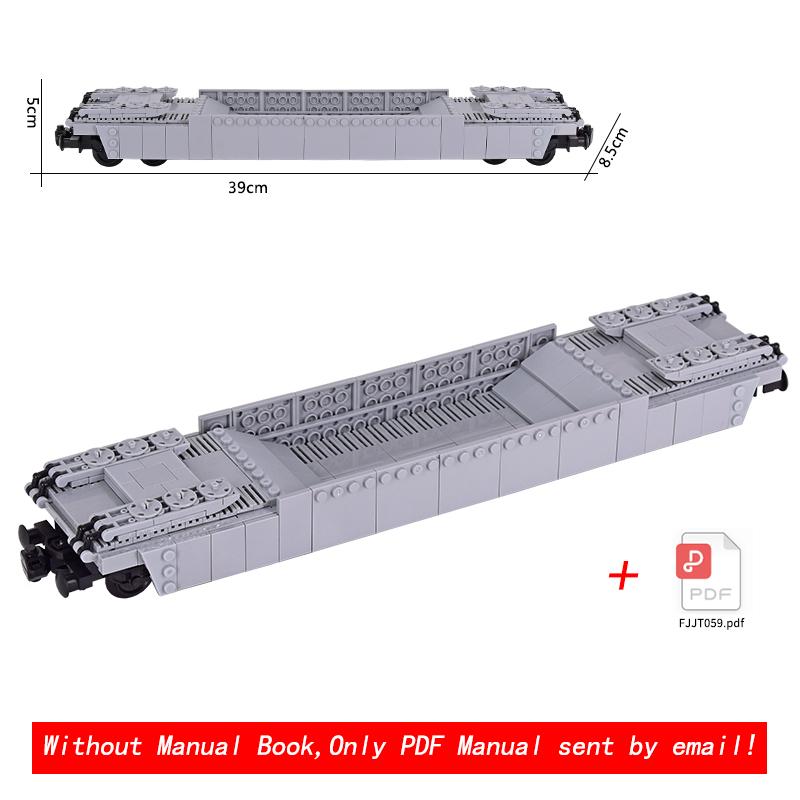 Old Style Railway Caboose MOC Set, Retro Train Guard Wagon Blocks, Hobby Assembly Gift for Train Lovers