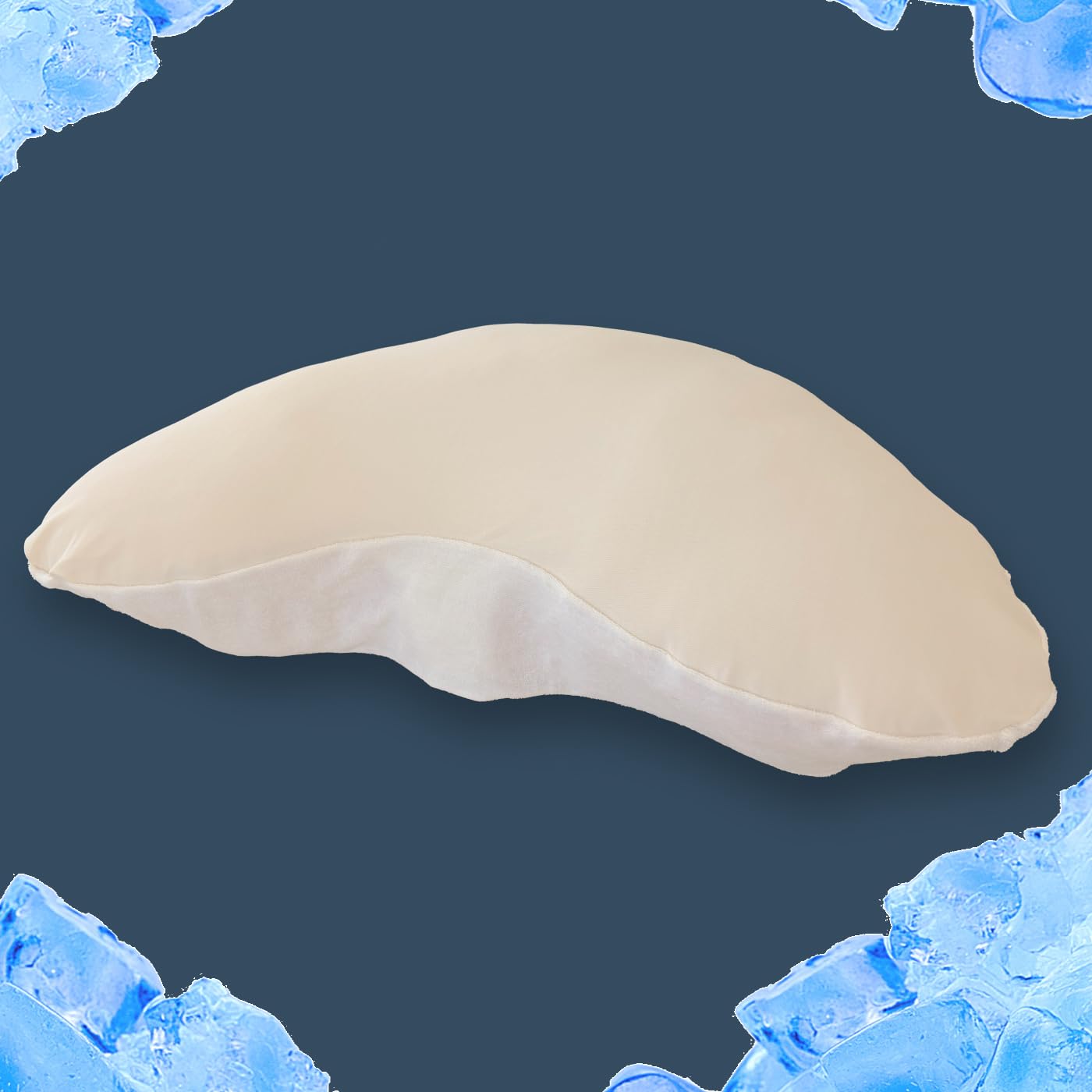 

YOKONEGU Side Sleeper Pillow, Approx. 72cm x 43cm [Pillow Only] (Pillowcase Included, Cooling Material, Beige)