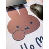 Miffy Desk Mat Pink Extended Mouse Pad Cute Cartoon Printing Smooth Surface Non Slip Rubber Base Keyboard Pad for Office Gaming