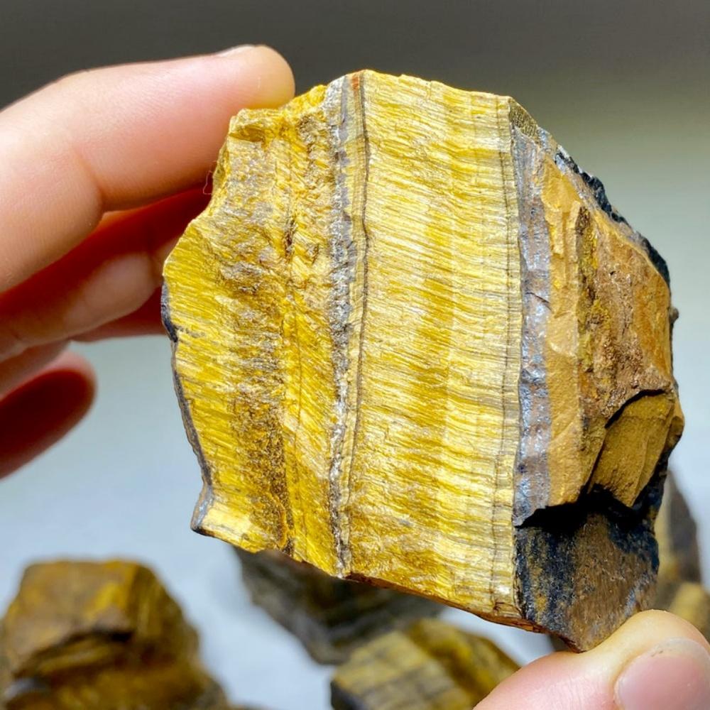 Natural Raw Stone Tiger'S Eye Stones Minerals Crystal for Home Decor & DIY Crafts Unscented Perfect for Crafting and Decoration