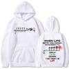 1N23456 Divertenti Abbigliamento da Motociclista Cuore da Biker Felpe con Cappuccio Uomo Donna Maniche Lunghe Oversize Felpe con Cappuccio Streetwear
