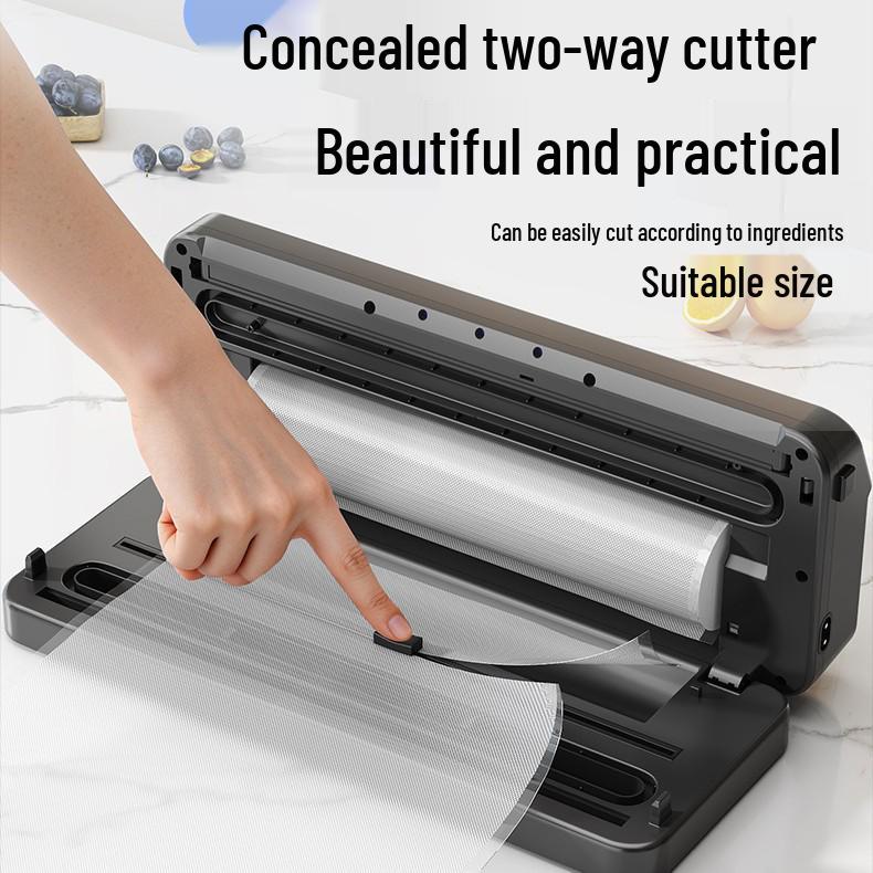 Compact Dual-Use Automatic Touch Screen Vacuum Sealer for Food Preservation