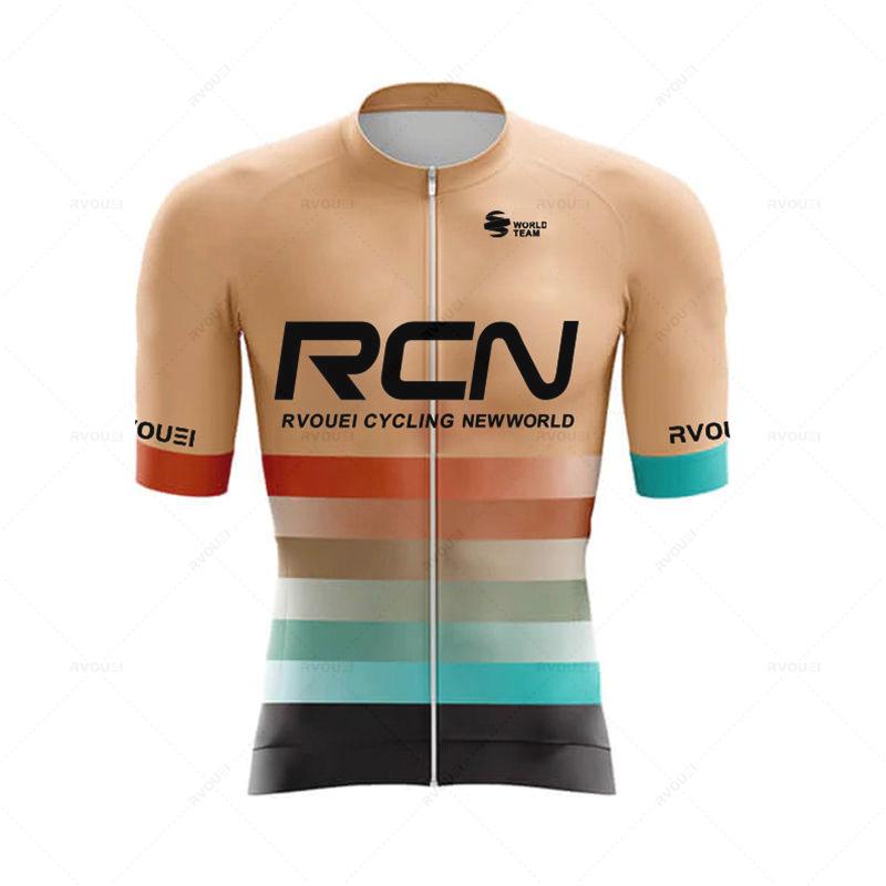 

2026 Rcn Team Cycling Jersey Set Man Summer MTB Cycling Clothing Short Sleeve Ropa Maillot Ciclismo Outdoor Riding Bike Uniform 5XL