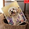 Tela Pittura Perle Fai da Te Design Cane Kit Pittura con Perline 3D Brillanti Artigianato Creativo per Tempo Libero Decorazione Parete Soggiorno