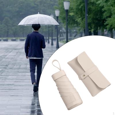 Folding Rain Umbrella, Travel Umbrella with Case for Outdoor Activities