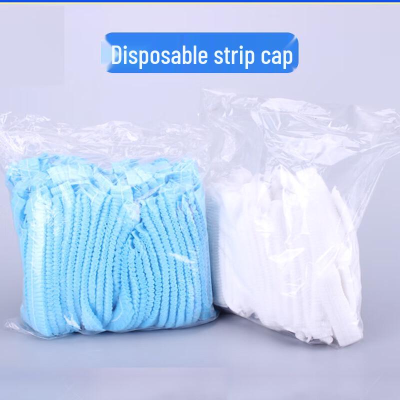 Disposable White Non-Woven Bouffant Caps