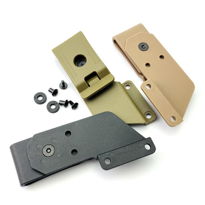 Gürtelclip für Kydex-Scheidenholster K Sheath Hüftclip 360 Grad drehbarer Rückenclip Gürtelclip mit Schrauben